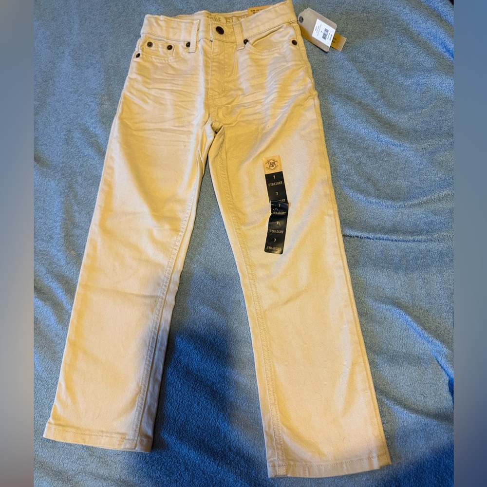 Boys size 7 True Craft Khaki Colored Jeans